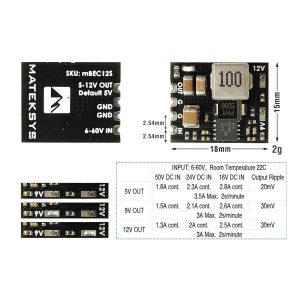 Micro BEC 6–60В до 5В/9В/12В (регульований)